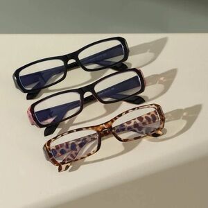 Y2K Trendy Square Glasses with Clear Lenses